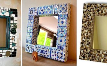 Mosaik-Spiegelrahmen