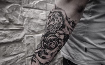 Tattoo on the forearm for girls and men in the photo